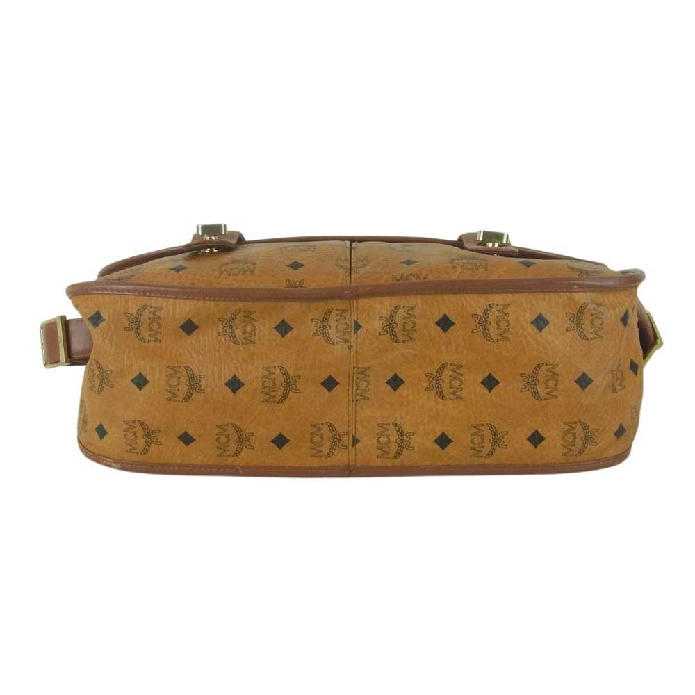 MCM エム・シー・エム 2WAY ショルダー ビジネス バッグ ブラウン系【中古】