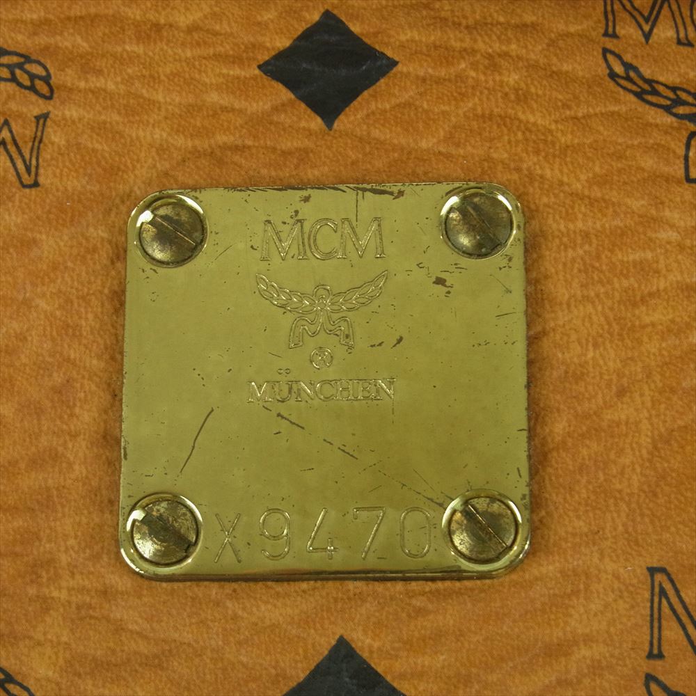 MCM エム・シー・エム 2WAY ショルダー ビジネス バッグ ブラウン系【中古】