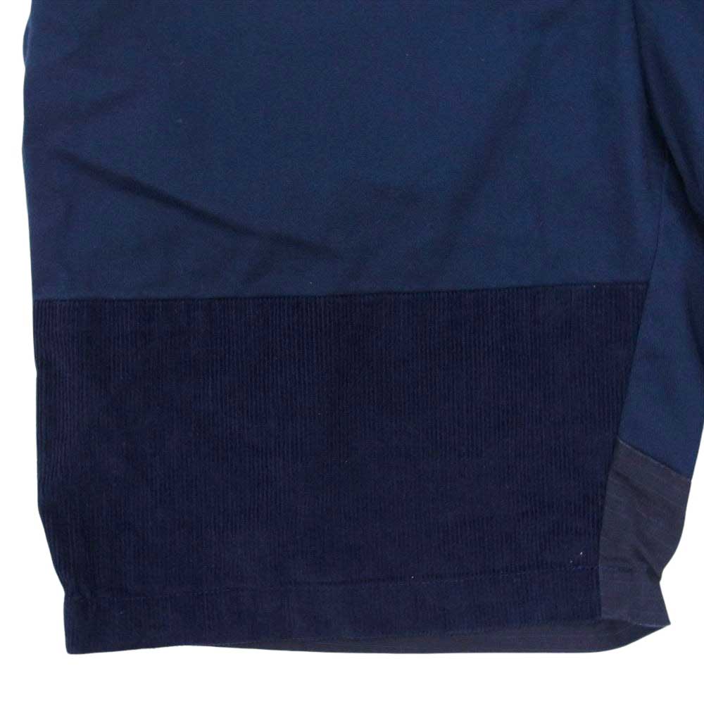 Engineered Garments エンジニアードガーメンツ GHURKA SHORT グルカショーツ ハーフパンツ マルチファブリック 多素材切替 コーデュロイ リップストップ ネイビー系 S【中古】