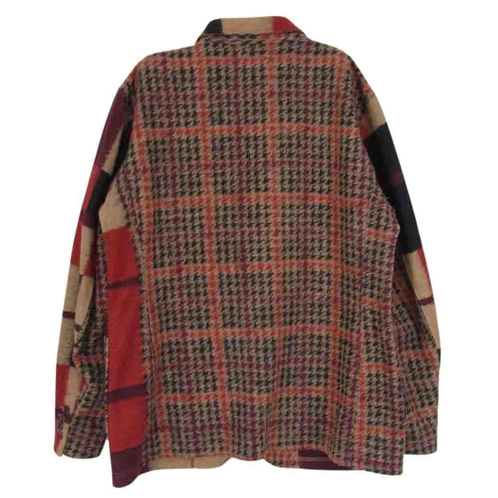 Engineered Garments エンジニアードガーメンツ 18AW Knit Jacket-Gun Club Multi Check Knit ガンクラブチェック マルチパターン ニット テーラードジャケット ブラウン系 S【中古】
