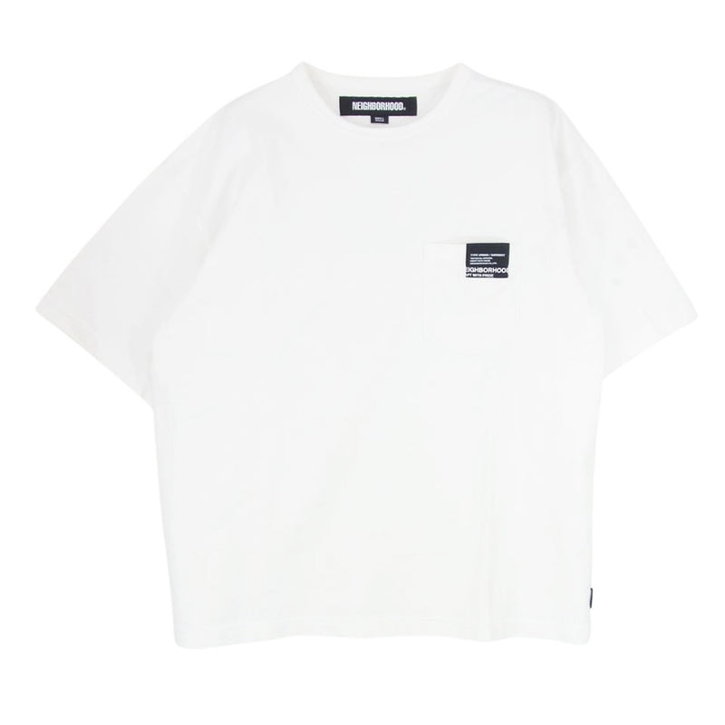 NEIGHBORHOOD ネイバーフッド CLASSIC-P CREWNECK SS ポケット Tシャツ 半袖  ホワイト系 S【中古】