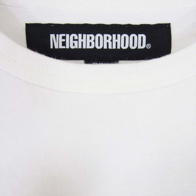 NEIGHBORHOOD ネイバーフッド CLASSIC-P CREWNECK SS ポケット Tシャツ 半袖  ホワイト系 S【中古】