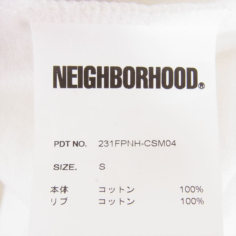 NEIGHBORHOOD ネイバーフッド CLASSIC-P CREWNECK SS ポケット Tシャツ 半袖  ホワイト系 S【中古】