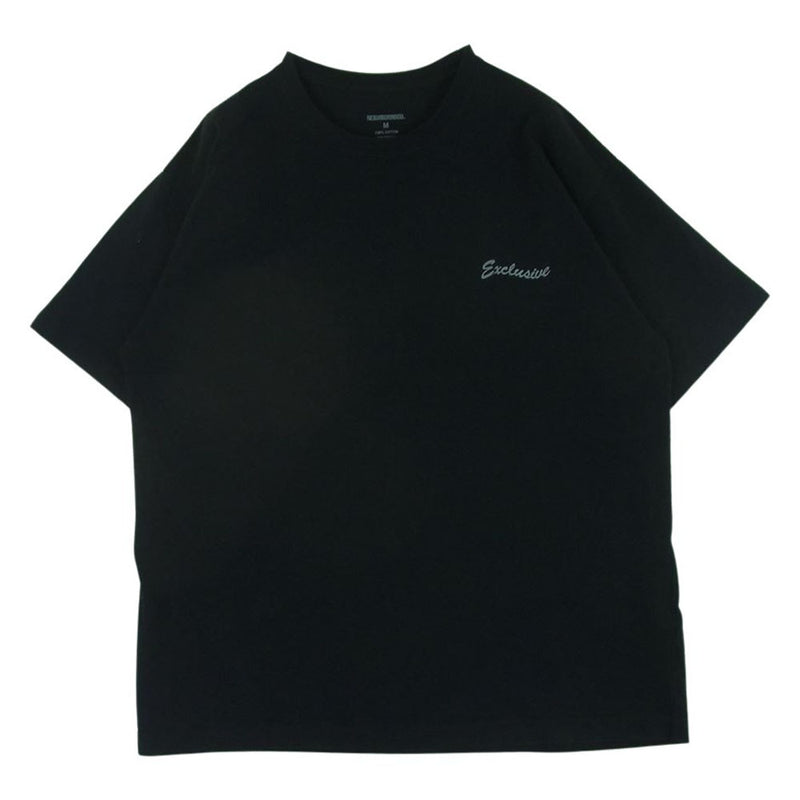 NEIGHBORHOOD ネイバーフッド 22AW 222PCNH-ST04 NH LOGO TEE バックロゴ プリント 半袖 Tシャツ ブラック系 M【中古】