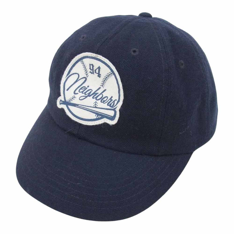 NEIGHBORHOOD ネイバーフッド 15SS  151YGNH-HT07  BB W-CAP ベースボール キャップ ネイビー系 M【中古】