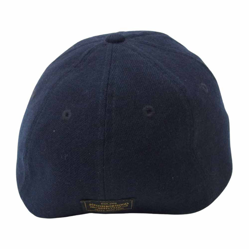 NEIGHBORHOOD ネイバーフッド 15SS  151YGNH-HT07  BB W-CAP ベースボール キャップ ネイビー系 M【中古】