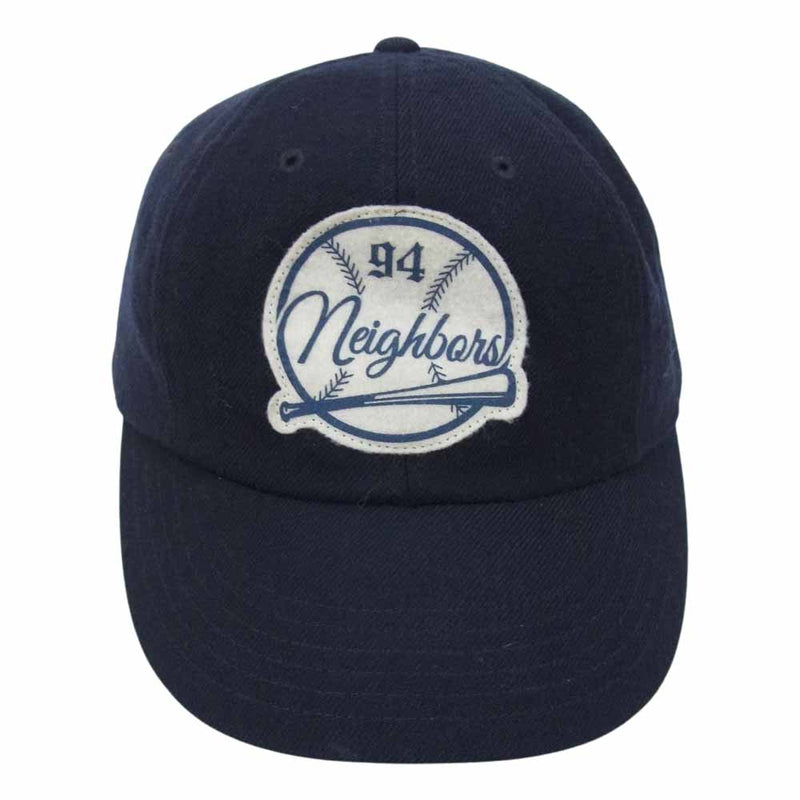 NEIGHBORHOOD ネイバーフッド 15SS  151YGNH-HT07  BB W-CAP ベースボール キャップ ネイビー系 M【中古】