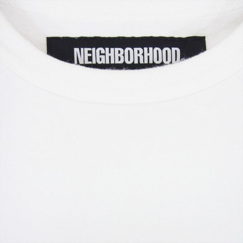 NEIGHBORHOOD ネイバーフッド 23SS 231FPNH-CSM04 CLASSIC-P CREWNECK SS ポケット Tシャツ 半袖  ホワイト系 S【中古】