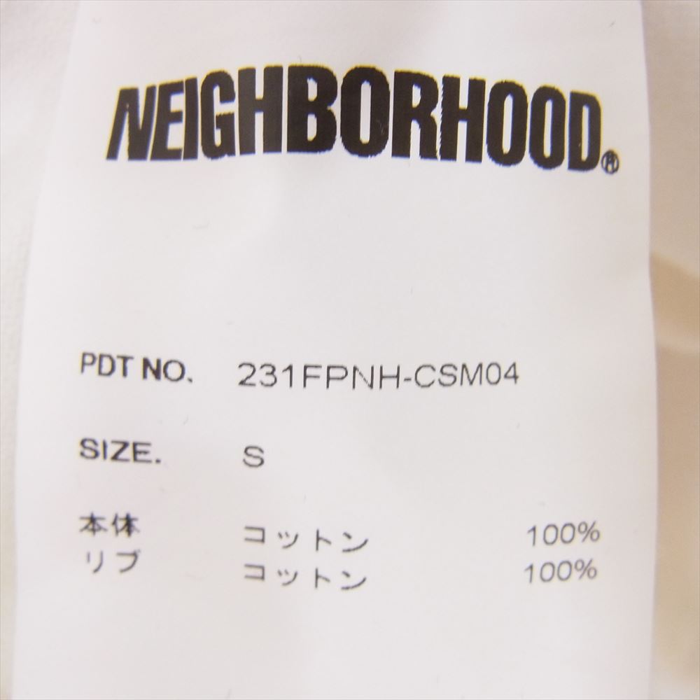 NEIGHBORHOOD ネイバーフッド 23SS 231FPNH-CSM04 CLASSIC-P CREWNECK SS ポケット Tシャツ 半袖  ホワイト系 S【中古】
