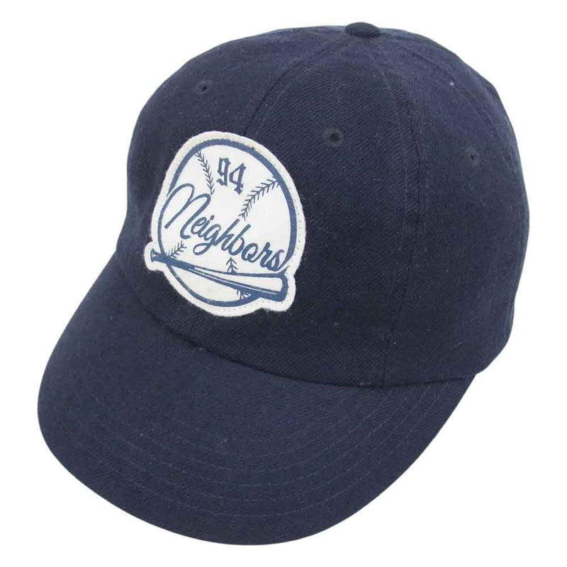 NEIGHBORHOOD ネイバーフッド 15SS  151YGNH-HT07  BB W-CAP ベースボール キャップ ネイビー系 M【中古】