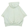 FEAR OF GOD フィアオブゴッド Essentials エッセンシャルズ Cutoff Sleeve Pullover Hoodie カットオフ パーカー 半袖 オフホワイト系 S【中古】
