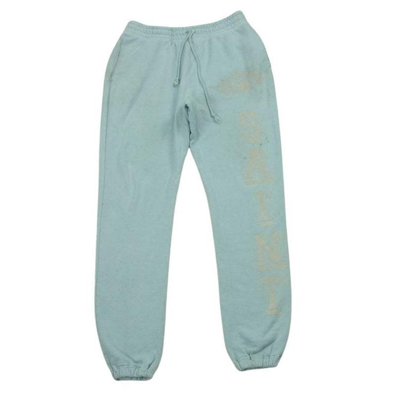 SAINT MICHAEL セントマイケル SM-S21-0000-043 Sweat Pants Angel スウェット パンツ エンジェル ライトブルー系 サイズ表記なし【中古】