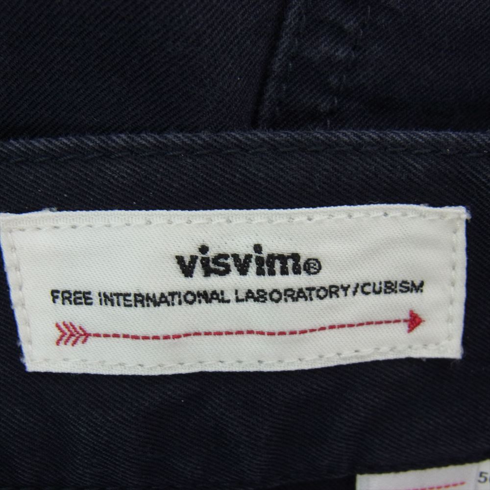 VISVIM ビズビム 23SS 0123105008012 CARROLL PANTS キャロルパンツ NAVY ネイビー ネイビー系 1【中古】