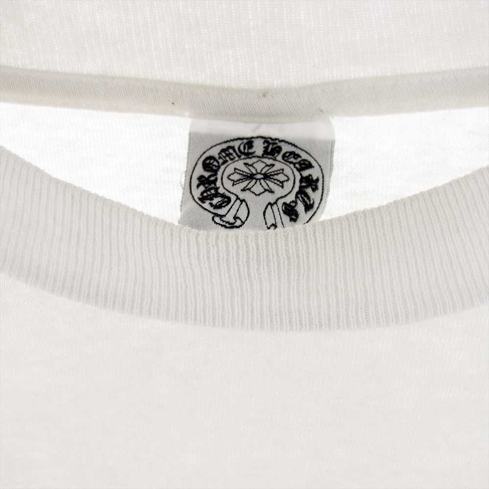 CHROME HEARTS クロムハーツ（原本無） バッククロス ロゴ プリント 半袖 ポケット Tシャツ TOKYO オフホワイト系 S【中古】