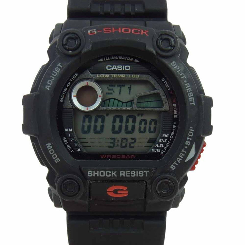 CASIO G-SHOCK カシオ ジーショック G-7900 タイドグラフ デジタル ウォッチ 腕時計 ブラック系【中古】