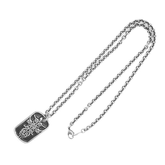 TRAVIS WALKER トラヴィスワーカー DTS003 トライバルクロス ドッグタグ ペンダント ネックレス【中古】