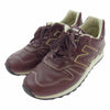 NEW BALANCE ニューバランス M670BRN 英国製 670 レザー ローカット スニーカー ブラウン系 US7.5D【中古】