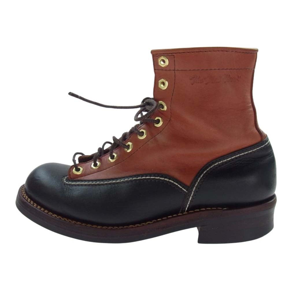 THE FLAT HEAD ザフラットヘッド SKB-20H Horse Hide Work Boots ホースハイド ワーク ブーツ ライトブラウン系 ブラック系 26.5cm【中古】