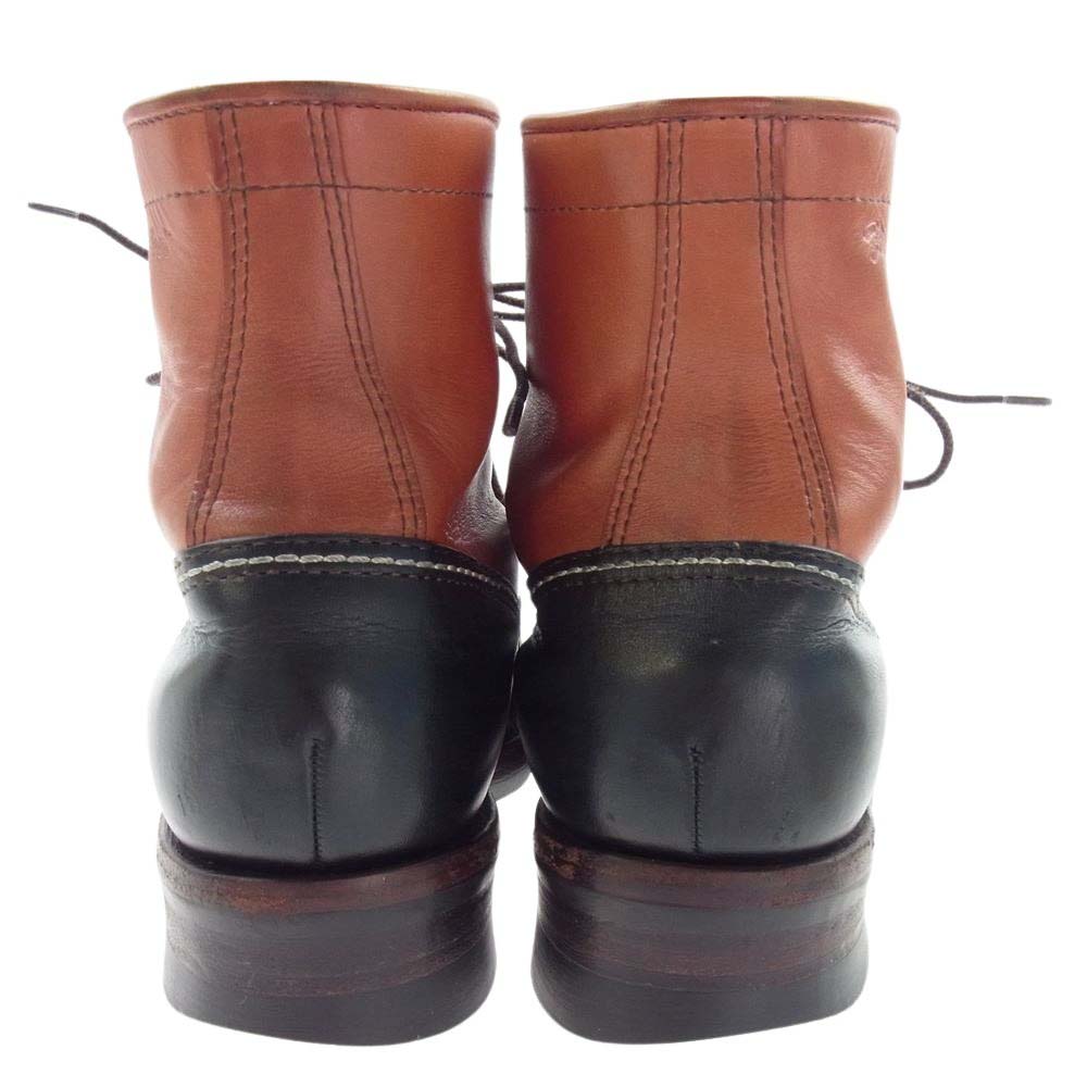 THE FLAT HEAD ザフラットヘッド SKB-20H Horse Hide Work Boots ホースハイド ワーク ブーツ ライトブラウン系 ブラック系 26.5cm【中古】