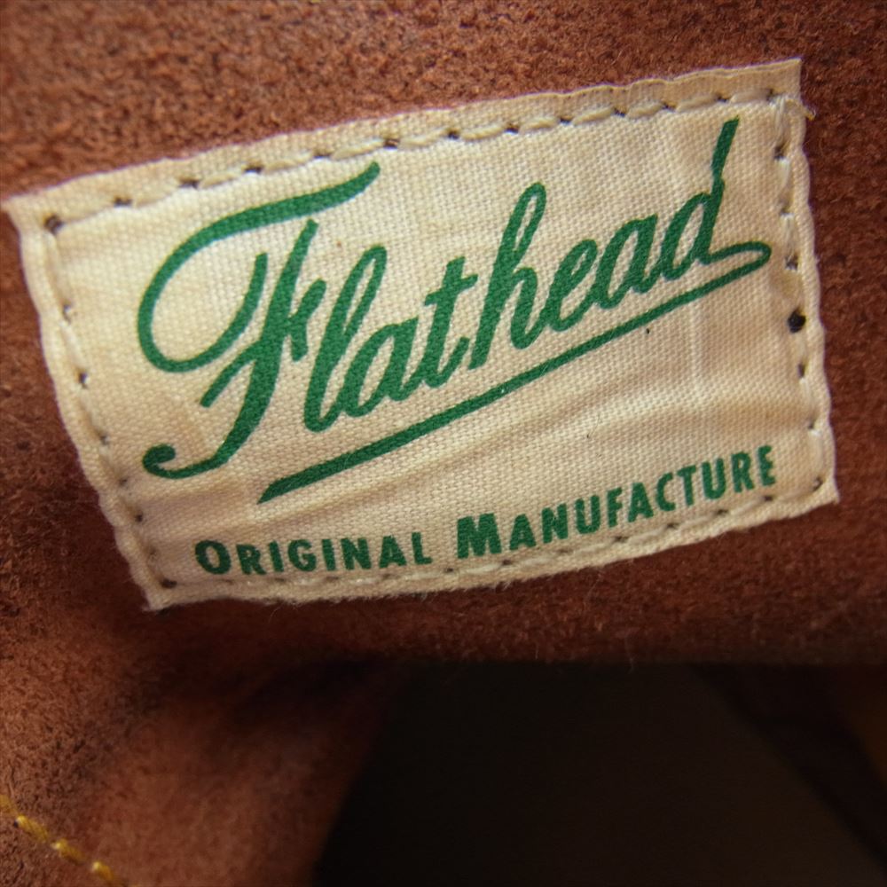 THE FLAT HEAD ザフラットヘッド SKB-20H Horse Hide Work Boots ホースハイド ワーク ブーツ ライトブラウン系 ブラック系 26.5cm【中古】