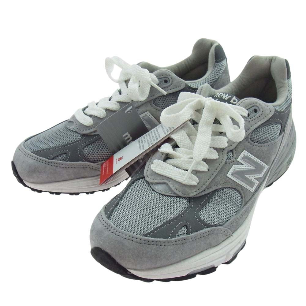 NEW BALANCE ニューバランス MR993GL USA製 993 Gray アメリカ製 スエード ローカット スニーカー グレー系 26cm【新古品】【未使用】【中古】