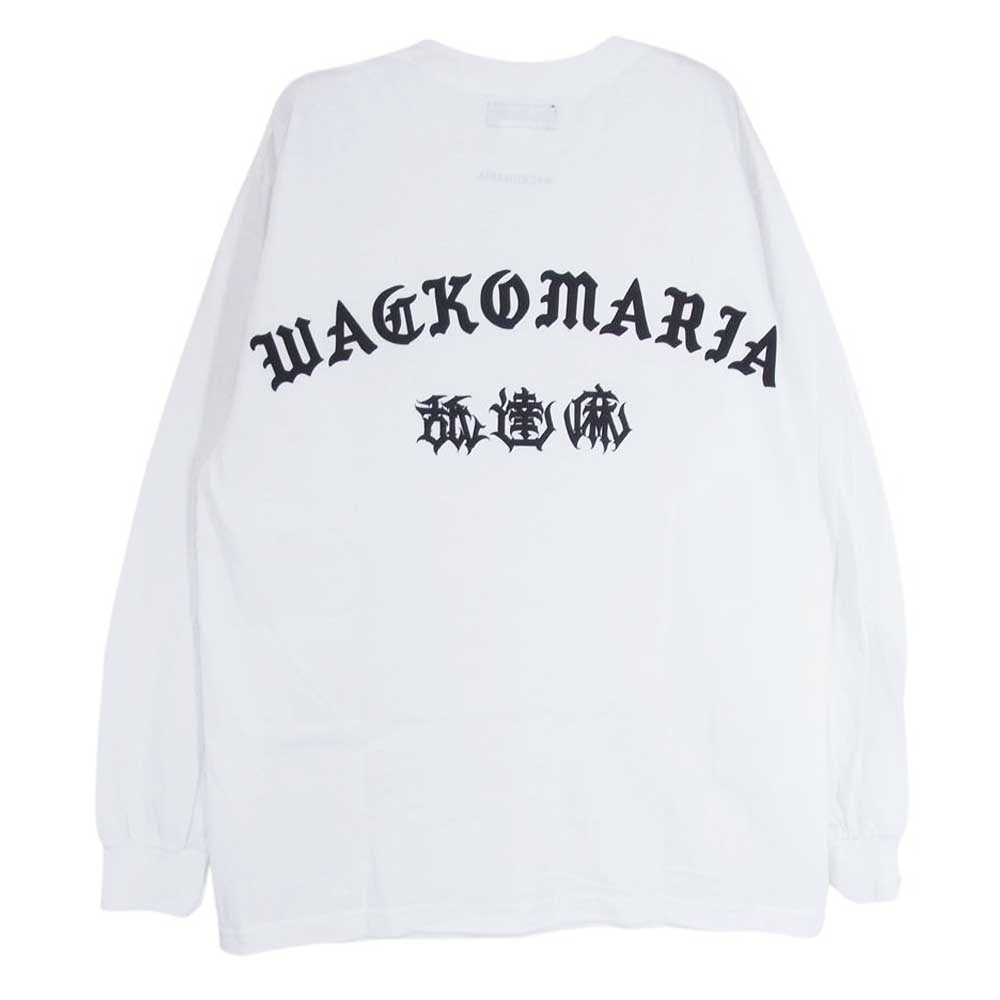 WACKO MARIA ワコマリア 24SS NMD-HIGHTIMES WM-LT01 × 舐達麻 HIGHTIMES CREW NECK LONG SLEEVE T-SHIRT ハイタイムス 長袖Ｔシャツ ホワイト系 M【新古品】【未使用】【中古】