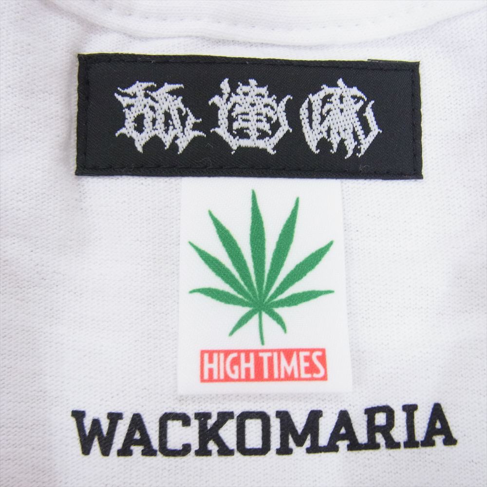 WACKO MARIA ワコマリア 24SS NMD-HIGHTIMES WM-LT01 × 舐達麻 HIGHTIMES CREW NECK LONG SLEEVE T-SHIRT ハイタイムス 長袖Ｔシャツ ホワイト系 M【新古品】【未使用】【中古】