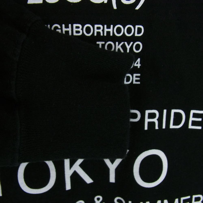 NEIGHBORHOOD ネイバーフッド 23SS HZ-T63-288 × YOHJI YAMAMOTO ヨウジ ヤマモト YN.CREW NECK LS ロングスリーブ 長袖 Tシャツ ブラック系 M【中古】