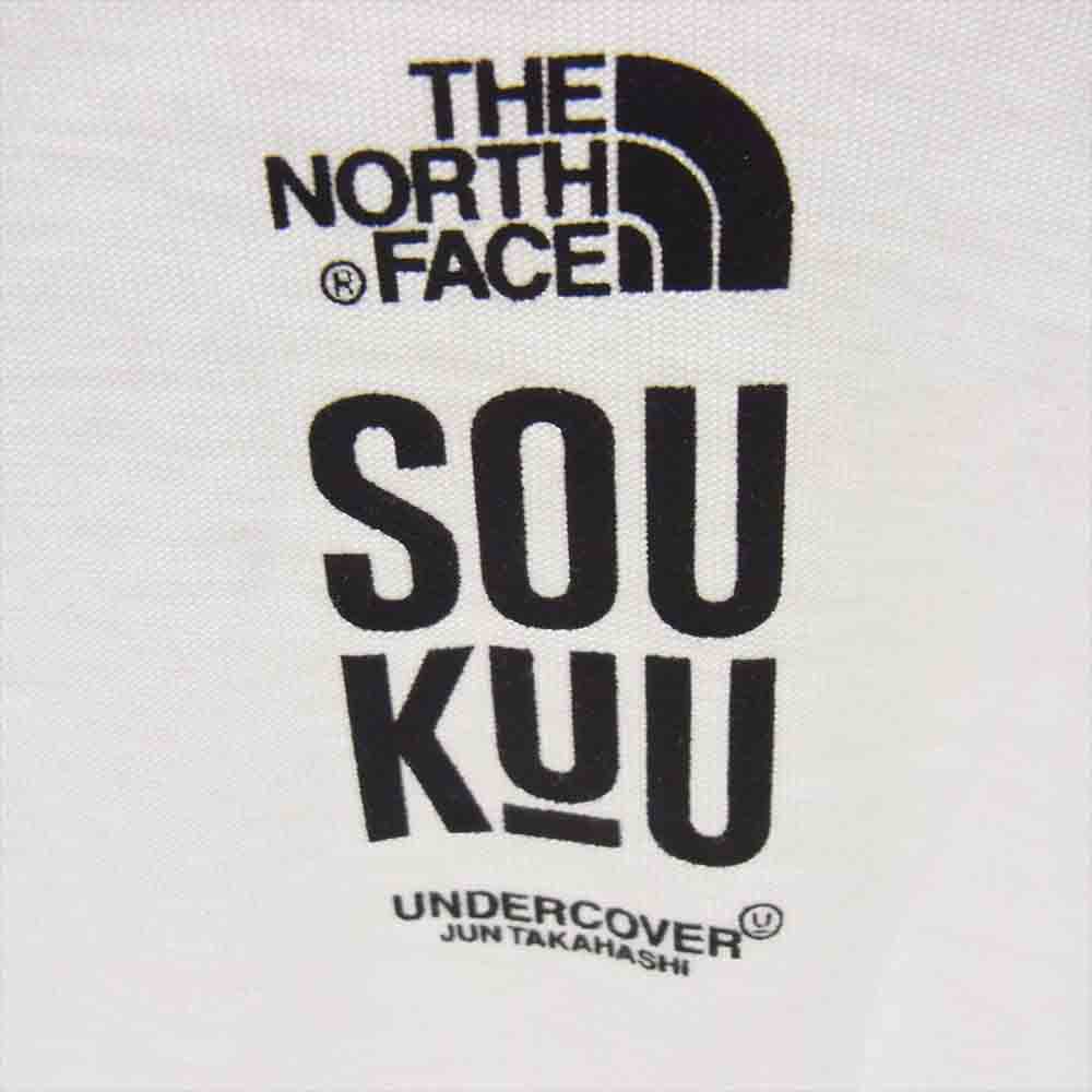 UNDERCOVER アンダーカバー 24SS NS1D3801 × THE NORTH FACE SOUKUU Hike Technical Graphic Tee  ノースフェイス 半袖 Tシャツ ホワイト系 M【美品】【中古】