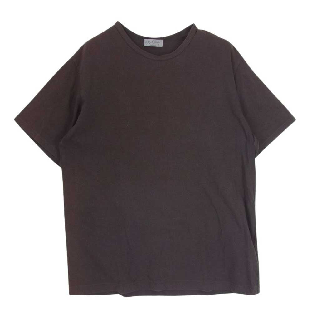 Yohji Yamamoto POUR HOMME ヨウジヤマモトプールオム 21AW HX-T02-070 ULTIMA COTTON ROUND NECK TEE カルティマ天竺 ラウンドネック 新丸首 半袖 Tシャツ チャコール系 3【中古】