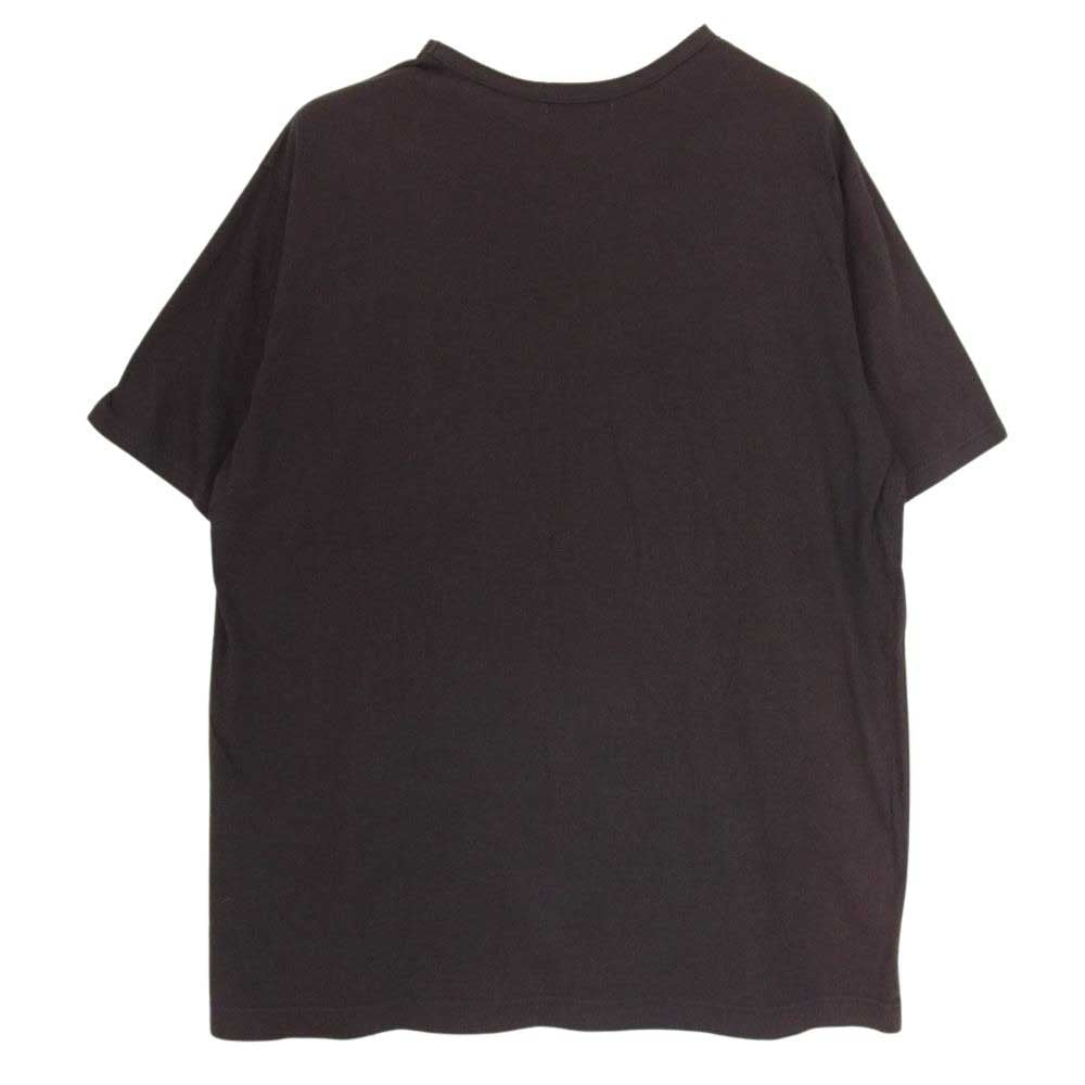 Yohji Yamamoto POUR HOMME ヨウジヤマモトプールオム 21AW HX-T02-070 ULTIMA COTTON ROUND NECK TEE カルティマ天竺 ラウンドネック 新丸首 半袖 Tシャツ チャコール系 3【中古】