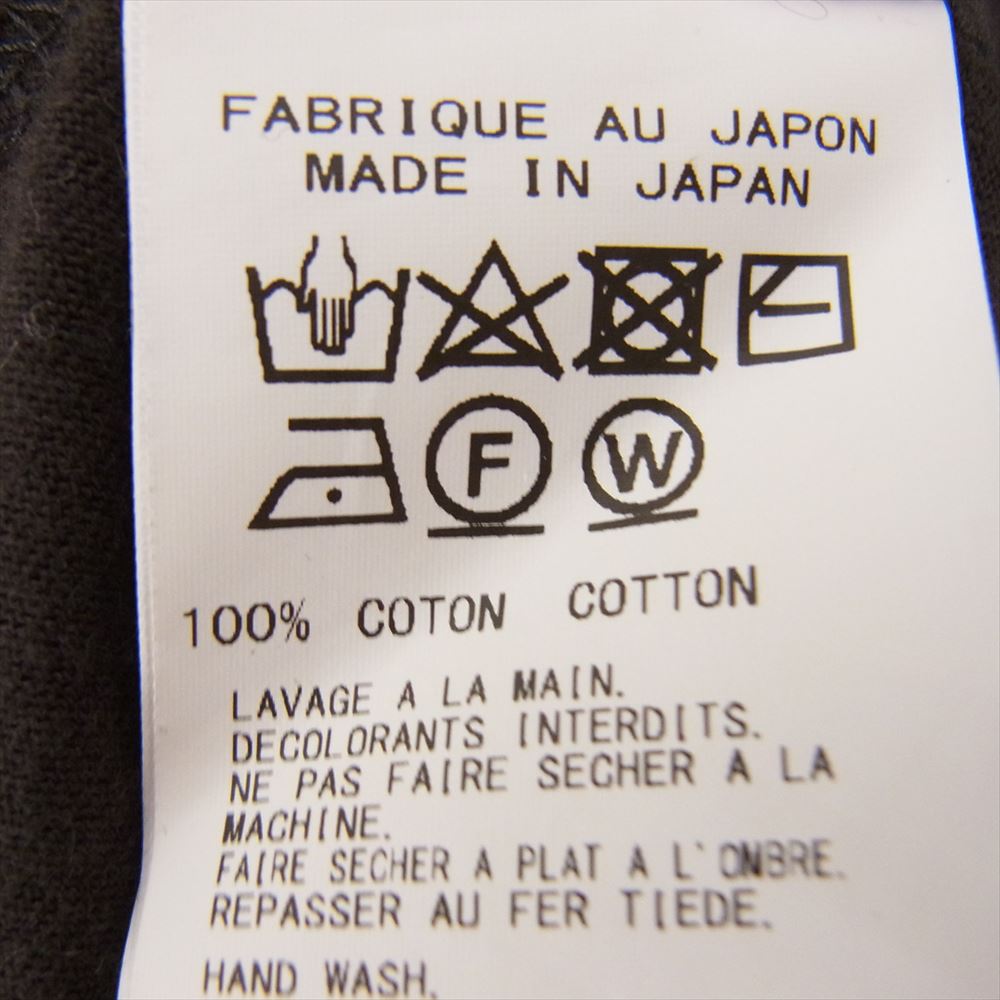 Yohji Yamamoto POUR HOMME ヨウジヤマモトプールオム 21AW HX-T02-070 ULTIMA COTTON ROUND NECK TEE カルティマ天竺 ラウンドネック 新丸首 半袖 Tシャツ チャコール系 3【中古】