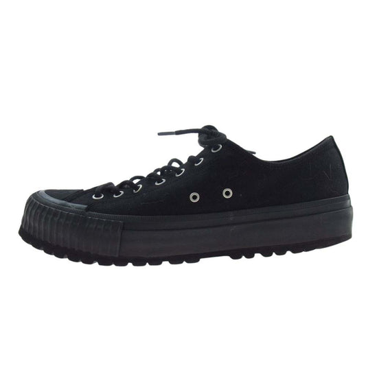 Yohji Yamamoto POUR HOMME ヨウジヤマモトプールオム 23SS HZ-E02-061 C CANVAS B LOW TOP SNEAKER キャンバス ロートップ ローカット スニーカー ブラック系 9【中古】