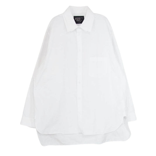 Yohji Yamamoto POUR HOMME ヨウジヤマモトプールオム 22AW HE-B86-095 二重襟 レイヤードカラー 長袖 シャツ ブラウス ホワイト系 4【中古】