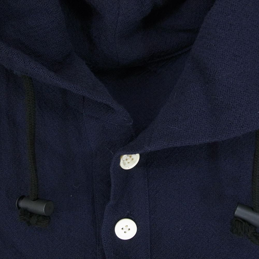 Yohji Yamamoto ヨウジヤマモト MJ-Y35-162 90ｓ アーカイブ Y's for men SHIRTS ワイズフォーメンシャツ アノラック プルオーバー パーカー フーディ ネイビー系 L【中古】