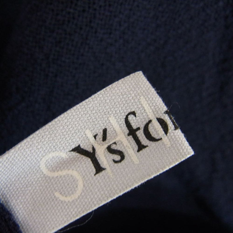 Yohji Yamamoto ヨウジヤマモト MJ-Y35-162 90ｓ アーカイブ Y's for men SHIRTS ワイズフォーメンシャツ アノラック プルオーバー パーカー フーディ ネイビー系 L【中古】