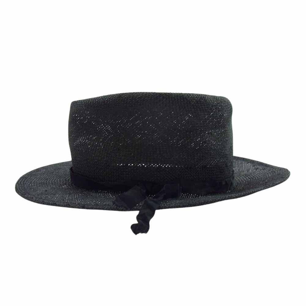 Yohji Yamamoto POUR HOMME ヨウジヤマモトプールオム HD-H03-362 リボン付き ストローハット 4【中古】
