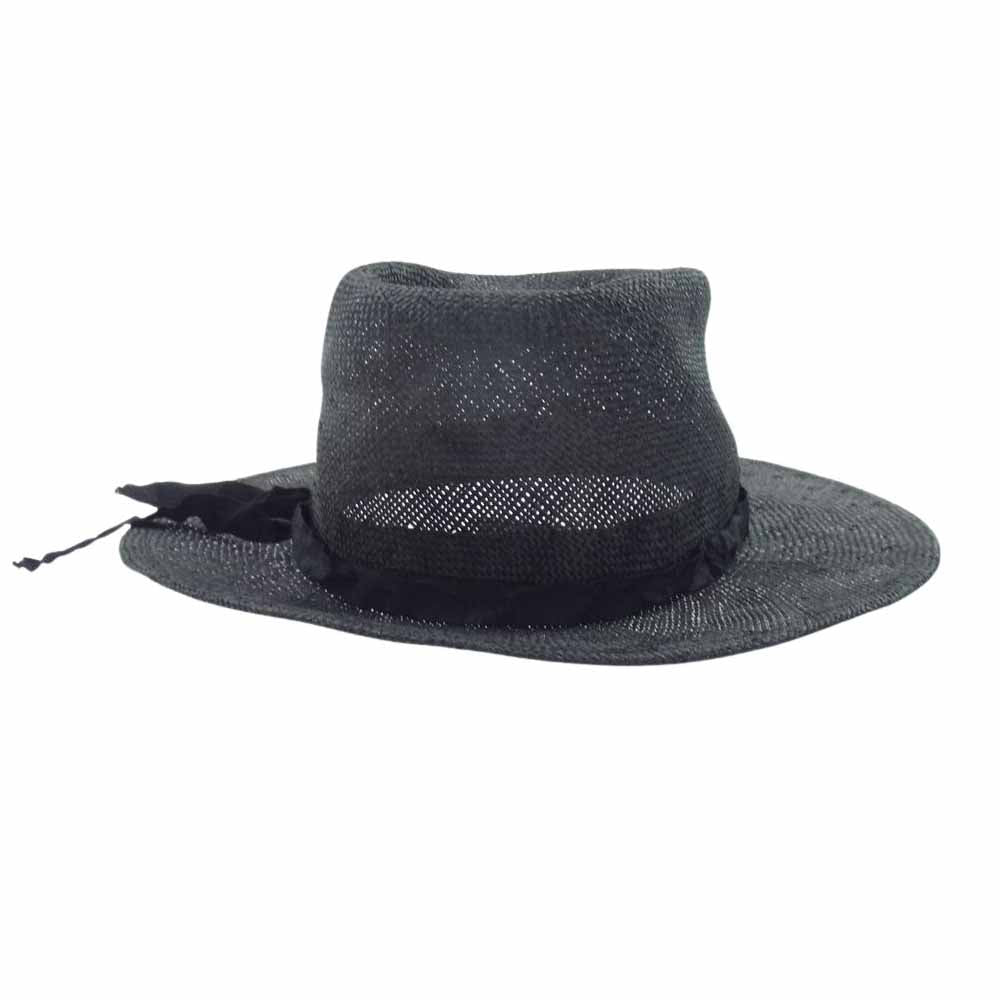 Yohji Yamamoto POUR HOMME ヨウジヤマモトプールオム HD-H03-362 リボン付き ストローハット 4【中古】