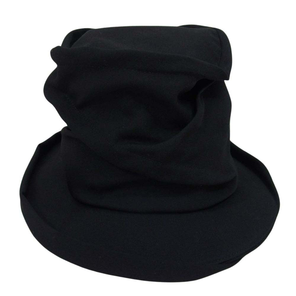Yohji Yamamoto POUR HOMME ヨウジヤマモトプールオム 23SS HZ-H07-100 GABARDINE PICKING CROCHET HAT ウールギャバジン クロッシェ ランダムタック ハット  ブラック系 4【中古】