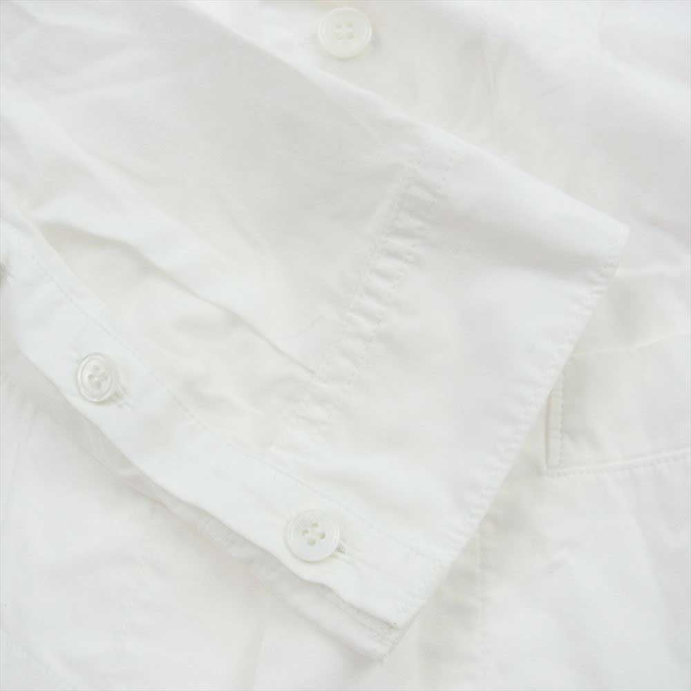 Yohji Yamamoto POUR HOMME ヨウジヤマモトプールオム 22AW HE-B50-520 ベストドッキング ストール付き スタンドカラー 長袖 シャツ ホワイト系 3【中古】