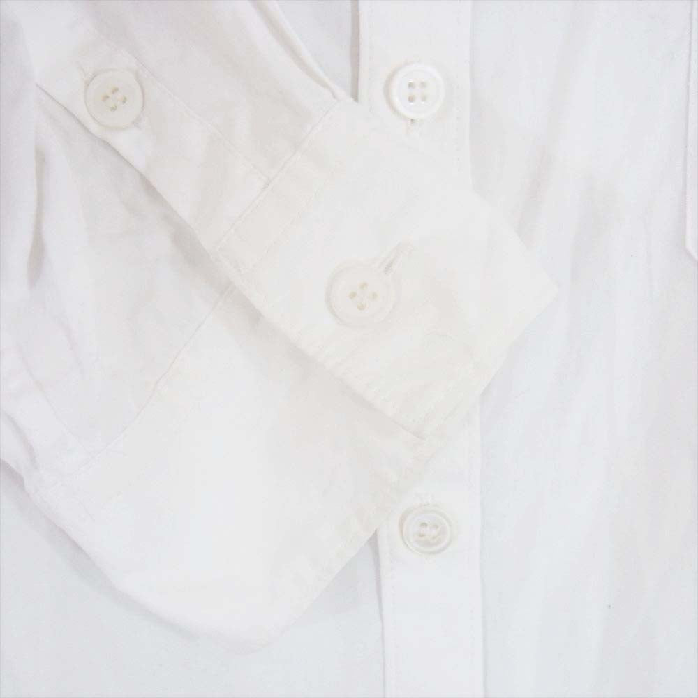 Yohji Yamamoto POUR HOMME ヨウジヤマモトプールオム 23SS HZ-B28-012 Broad J-Narr ブロード 長袖 ロングシャツ ホワイト系 4【中古】