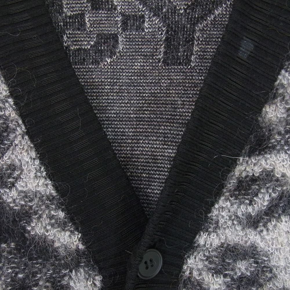 Y-3 Yohji Yamamoto ワイスリー ヨウジヤマモト 22AW HN1976 LEOPARD KNIT CARDIGAN バックロゴ レオパード ニット カーディガン ブラック系 L【中古】