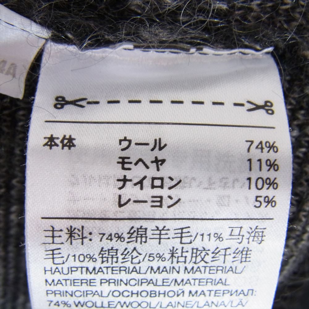 Y-3 Yohji Yamamoto ワイスリー ヨウジヤマモト 22AW HN1976 LEOPARD KNIT CARDIGAN バックロゴ レオパード ニット カーディガン ブラック系 L【中古】