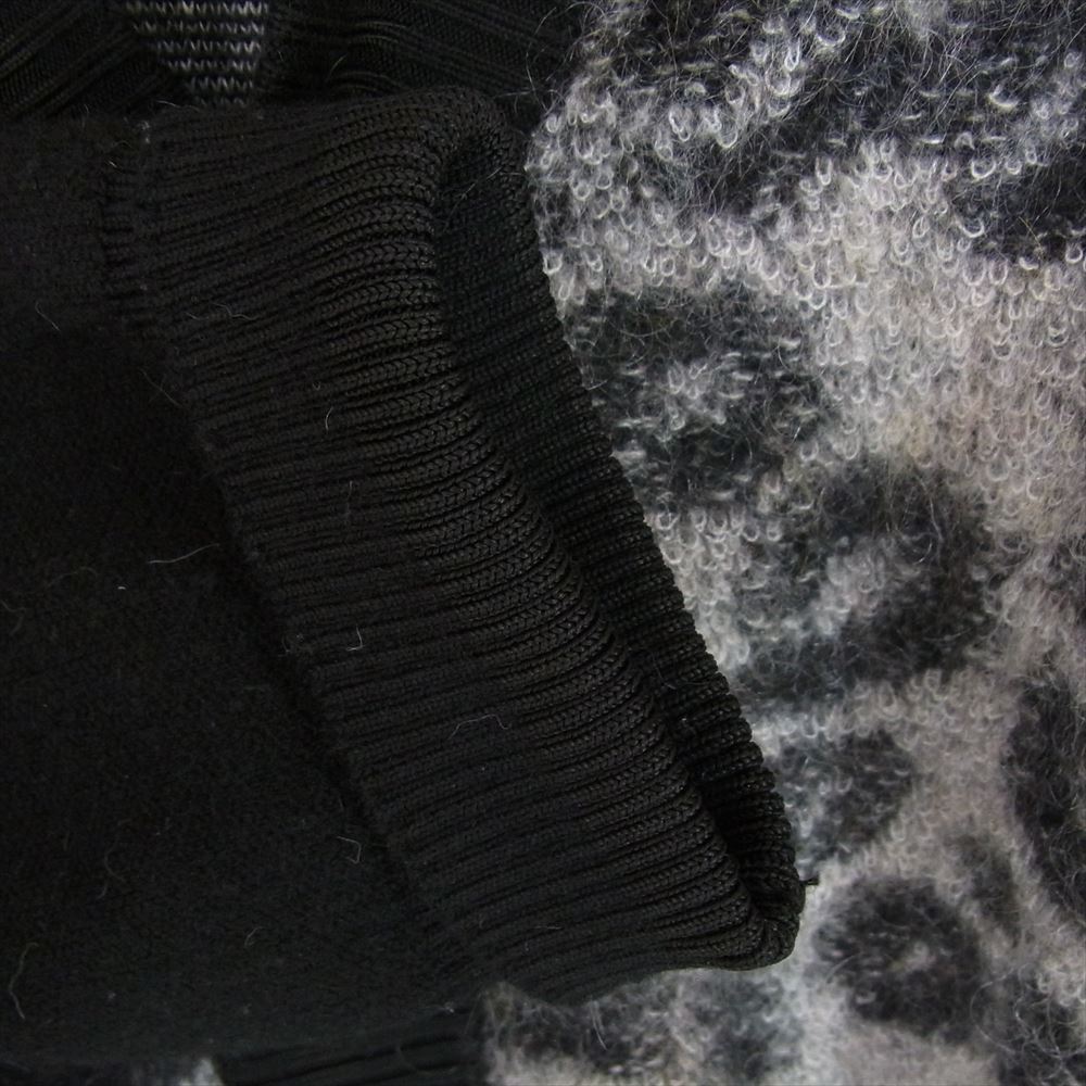 Y-3 Yohji Yamamoto ワイスリー ヨウジヤマモト 22AW HN1976 LEOPARD KNIT CARDIGAN バックロゴ レオパード ニット カーディガン ブラック系 L【中古】