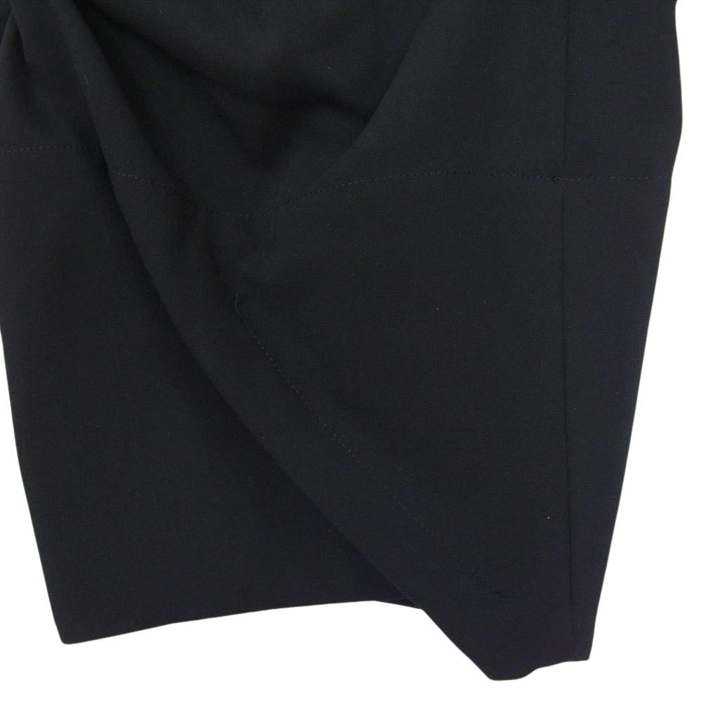 Yohji Yamamoto POUR HOMME ヨウジヤマモトプールオム 23SS HZ-P17-102 LOOK9 SUMMER TUXEDO S-TAPERED TUCK PANTS サマータキシード テーパード スラックスパンツ ブラック系 2【中古】