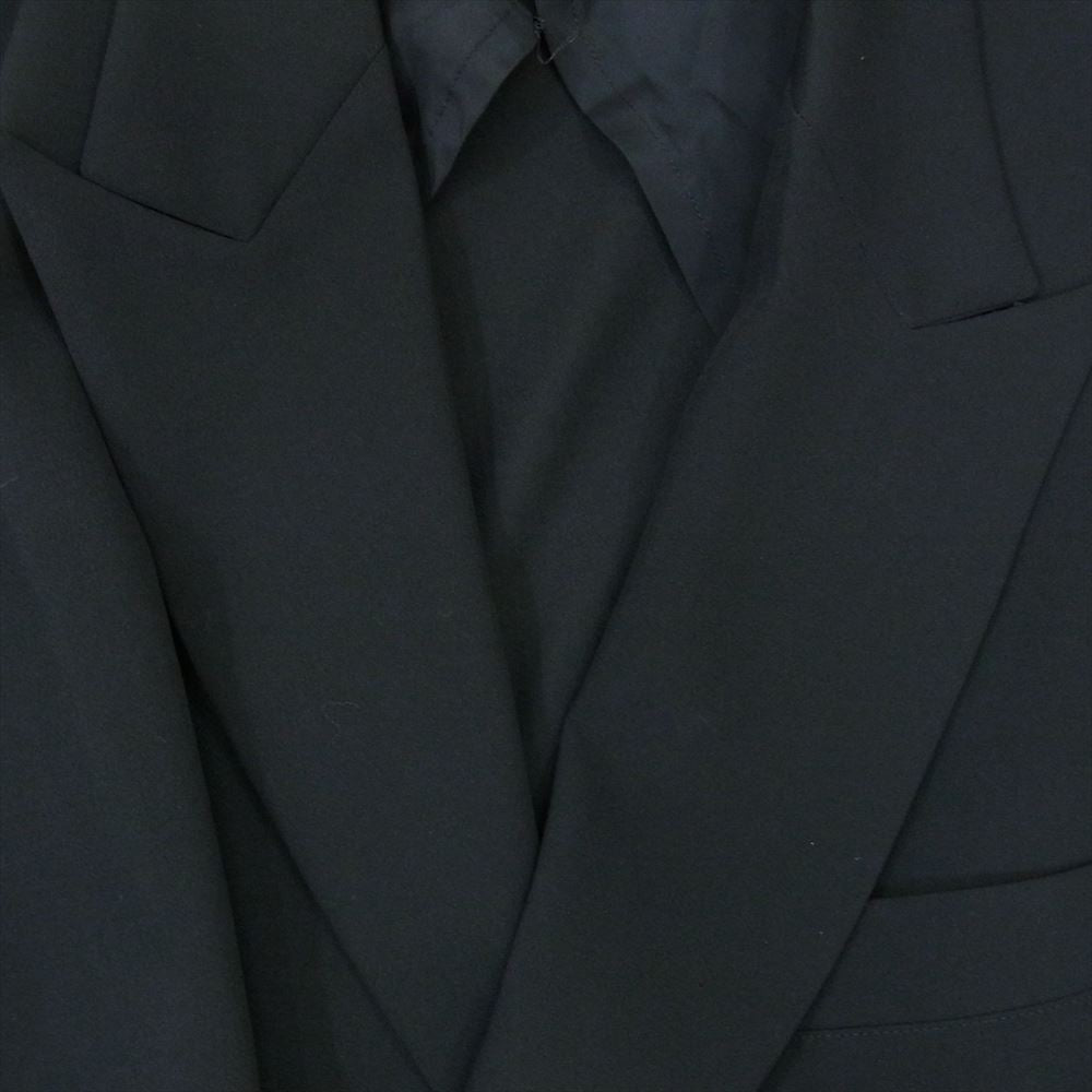 Yohji Yamamoto POUR HOMME ヨウジヤマモトプールオム 23SS HZ-J36-102 LOOK9 SUMMER TUXEDO W-DRAPING JK-B サマータキシード ウール ドレーピング ピークドラペル ジャケット ブラック系 3【中古】