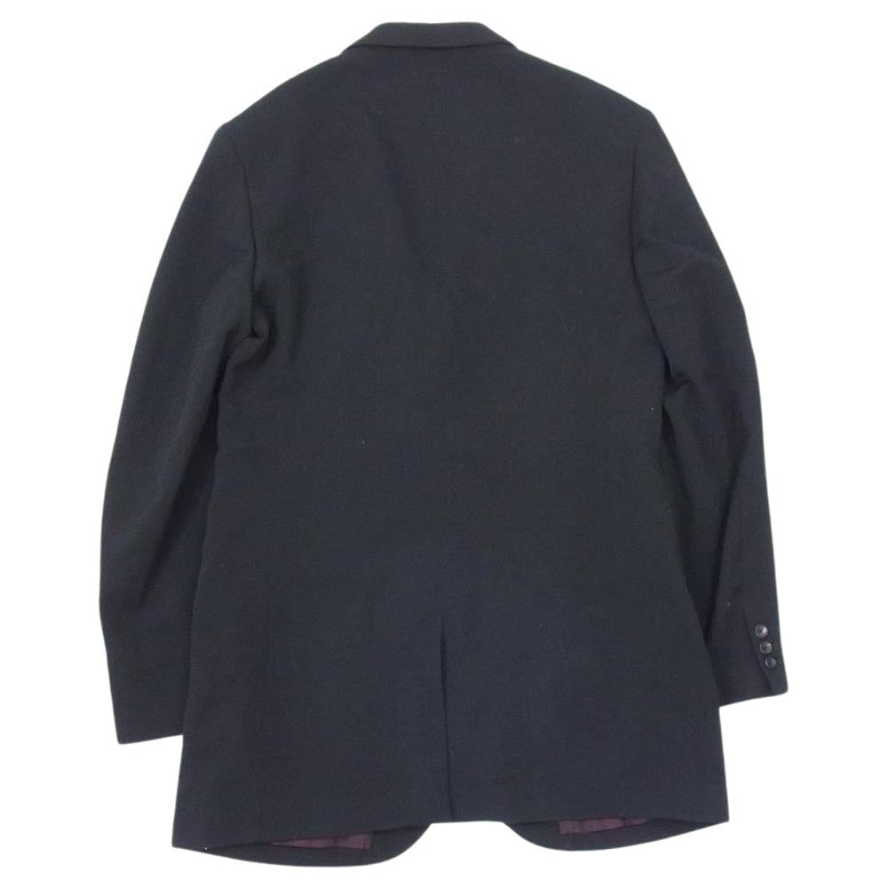 Yohji Yamamoto POUR HOMME ヨウジヤマモトプールオム 22AW HE-J33-527 上衿キザミJKT ロング テーラードジャケット ブラック系 4【中古】
