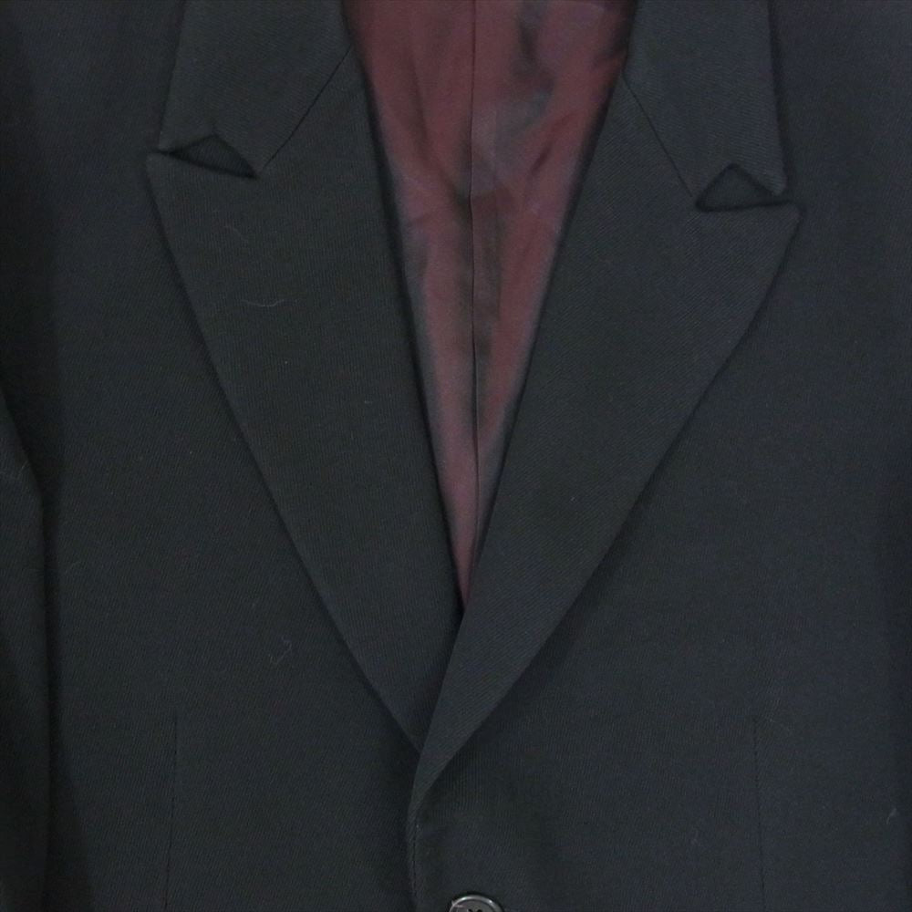 Yohji Yamamoto POUR HOMME ヨウジヤマモトプールオム 22AW HE-J33-527 上衿キザミJKT ロング テーラードジャケット ブラック系 4【中古】