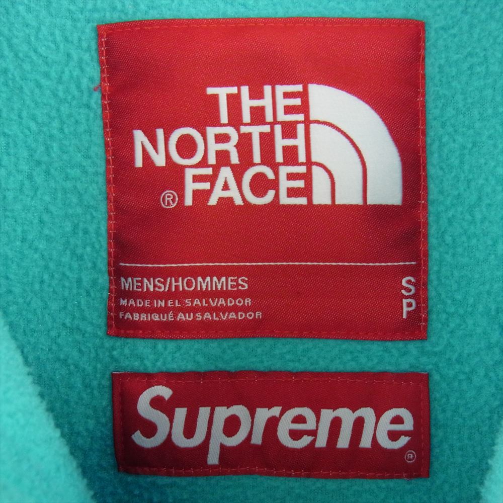 Supreme シュプリーム 19SS  NA119031 × THE NORTH FACE Ark Logo Denali Freece Jacket NA119031 ザノースフェイス アーチロゴ デナリフリース ジャケット ブラック系 ブルー系 USA S【中古】