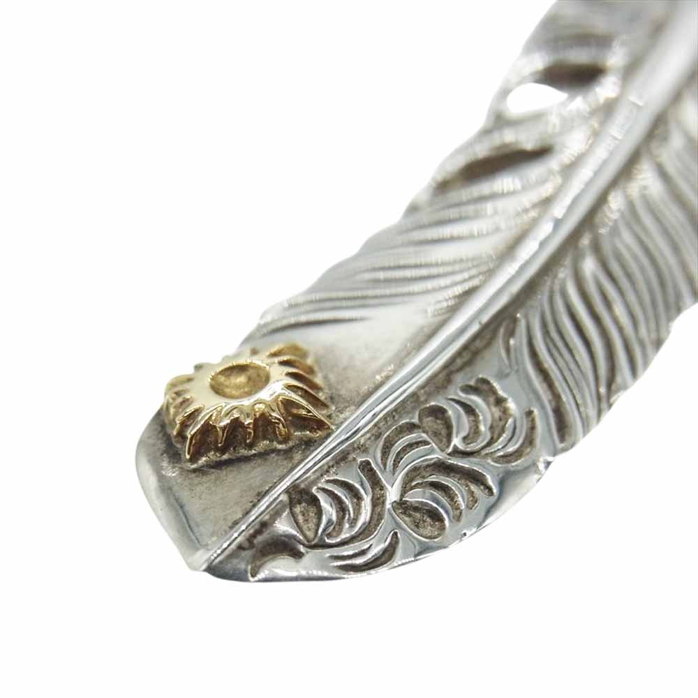 ARIZONA FREEDOM アリゾナフリーダム プレーン フェザー K18 太陽神 唐草 50mm シルバー系 ゴールド系【中古】